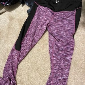 purple workout leggings